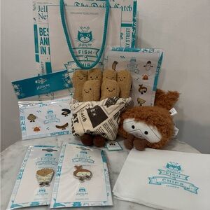 Jellycat Kids Fish & Chip Set w Pins